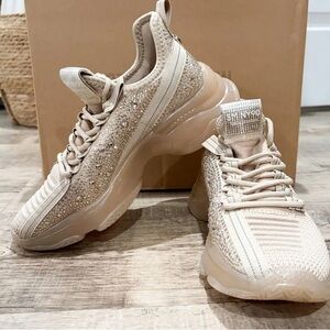 Steve Madden Sparkling Beige Sneakers